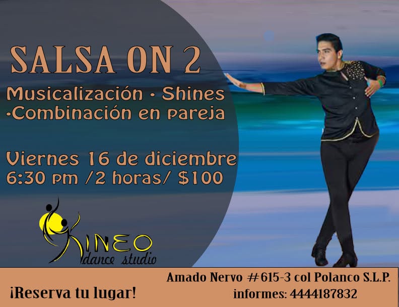 Taller salsa on 2 con JC Lopez