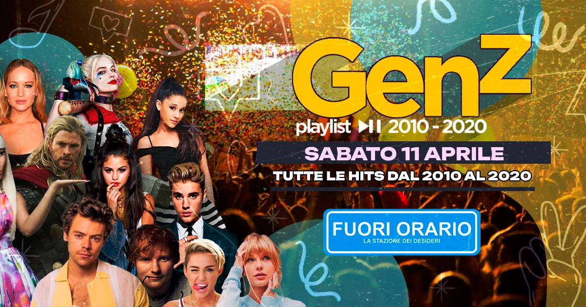 Generazione Z Parma & Reggio @ Fuori Orario! La Prima Festa Anni 2010 d'Italia! Sab 11 Aprile