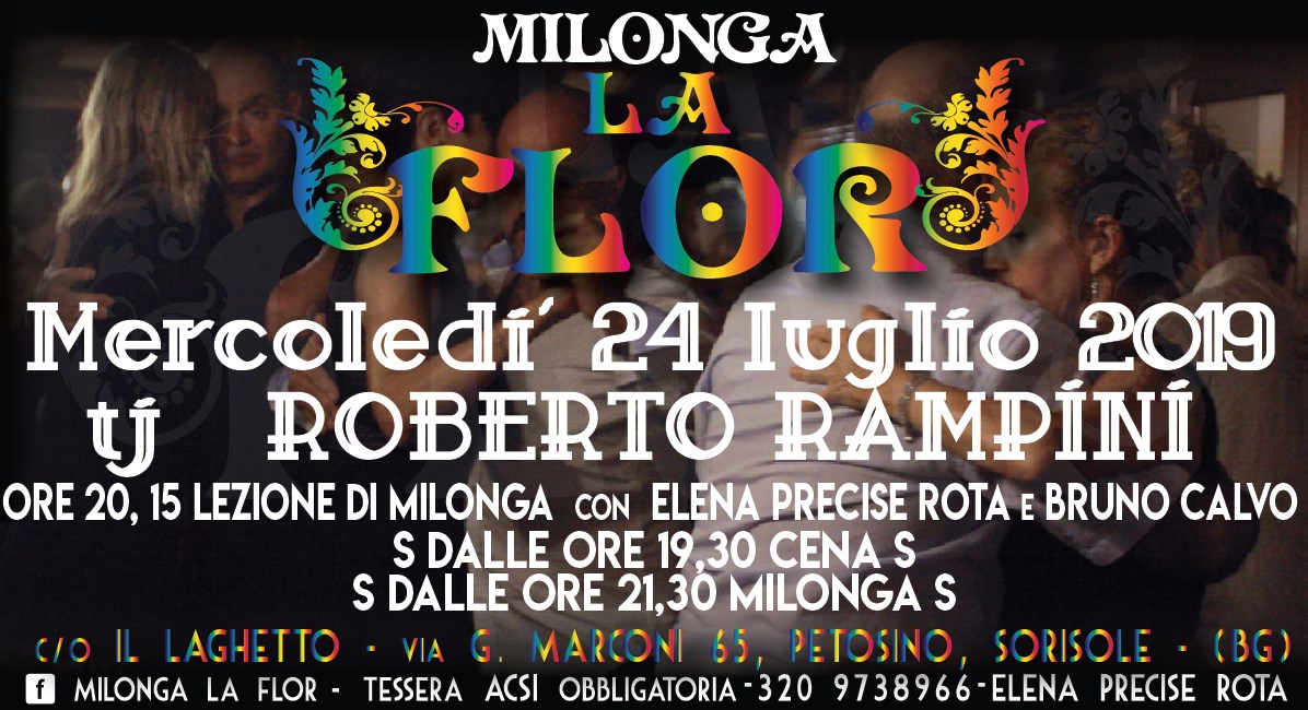 Milonga La Flor, musica a cura di Roberto Rampini