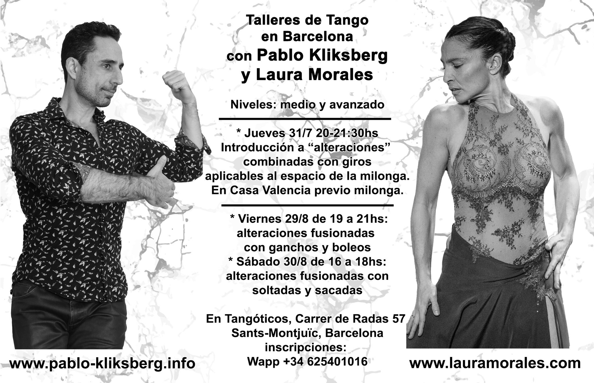 Clase de Tango con Pablo Kliksberg y Laura Morales - Casa Valencia 31 7 2025
