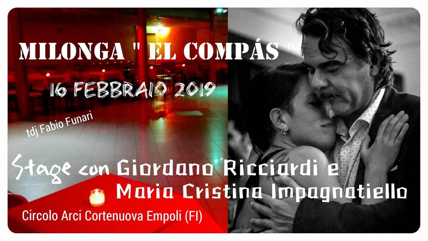 Milonga "el Compás"+ Stage con Giordano Ricciardi
