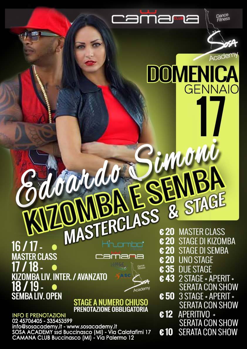 EDOARDO SIMONI - MASTERCLASS & STAGE