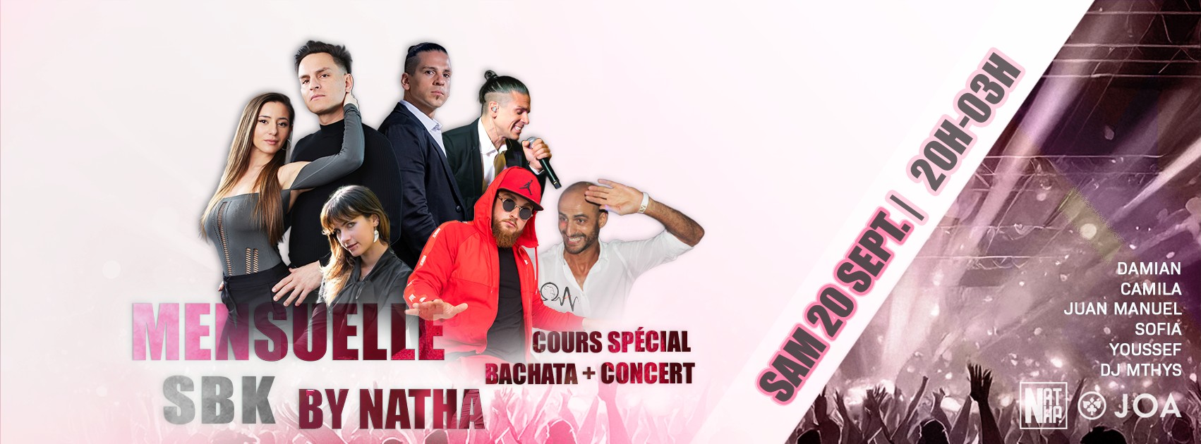 ✨ La Mensuelle SBK by Natha ✨concert + cours spécial bachata - Casino Joa