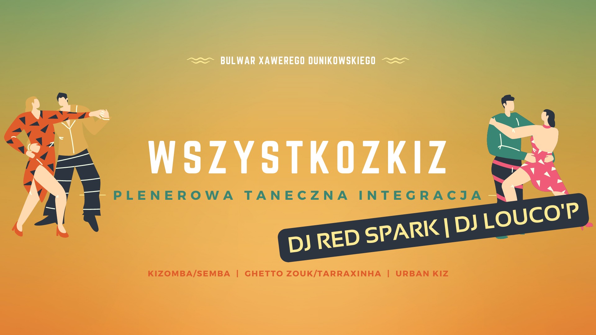 #WSZYSTKOZKIZ 😅 Integracja w plenerze na Bulwarze XD Kizomba-Kizomba Fusion-Urban Kiz