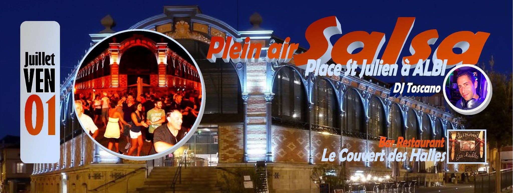 Soirée SALSA en PLEIN AIR Place St Julien à Albi