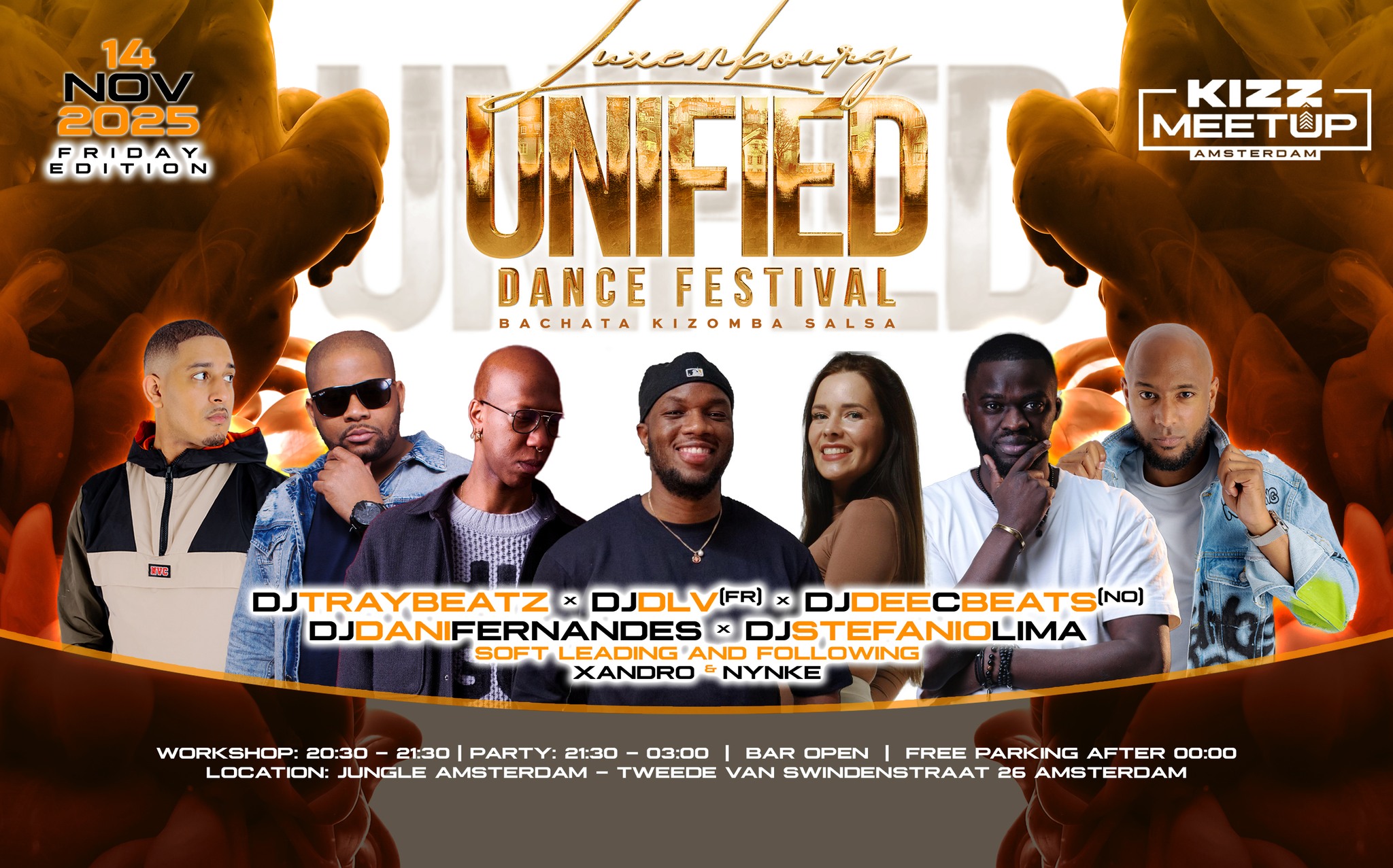 KIZZ MeetUp 'Unified Dance Festival': Xandro & Nynke Dee c beats x DLV x Stefanio x Dani x Tb