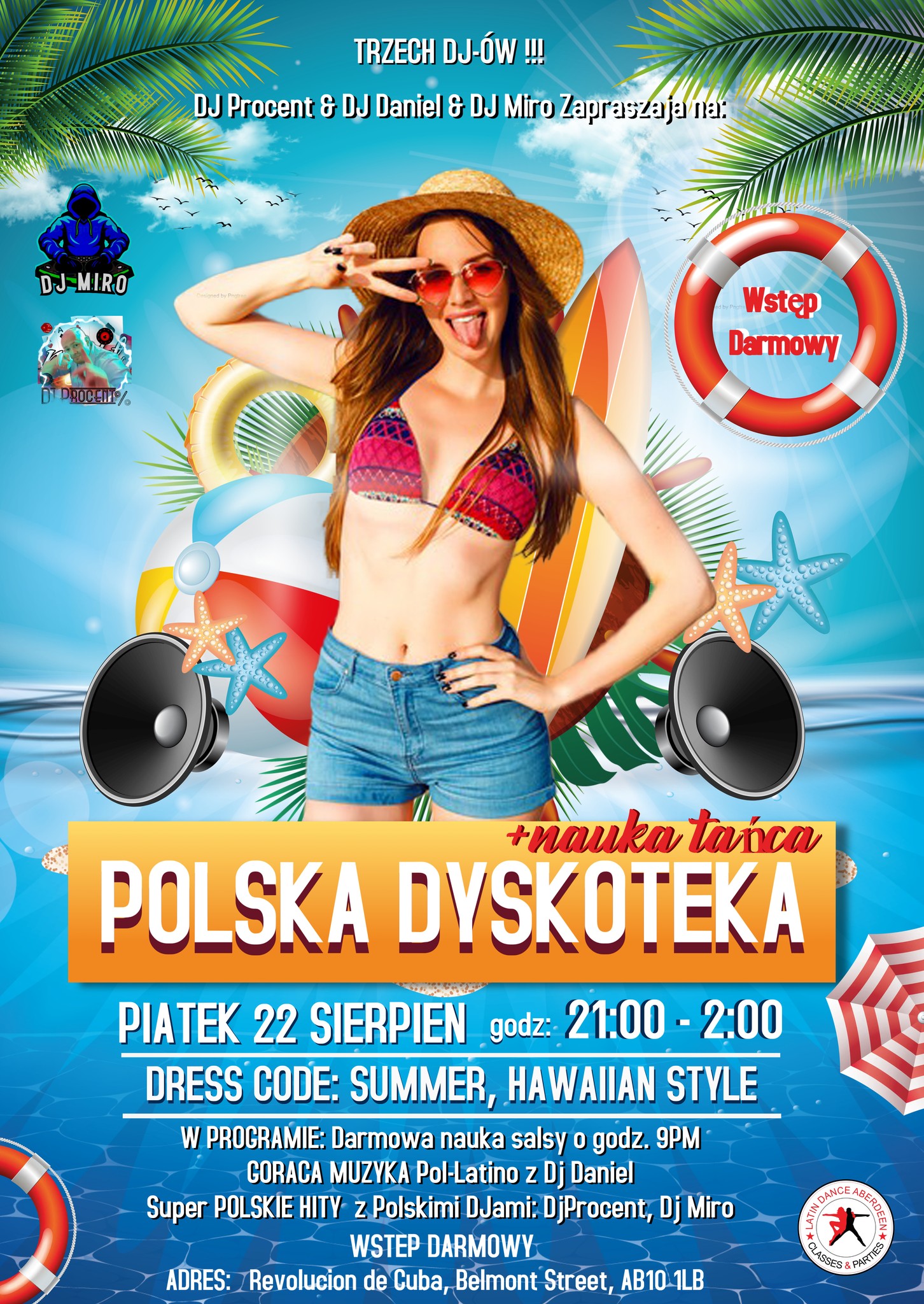 POLSKA LETNIA IMPREZA w Revolucion de Cuba!★Dj Miro★Dj Daniel★Dj Procent★