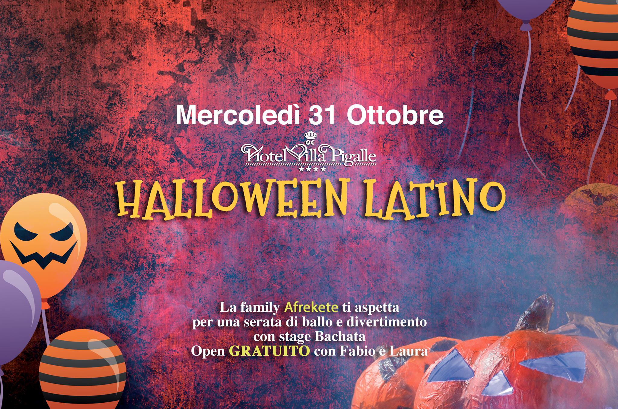Halloween Latino - Hotel Villa Pigalle