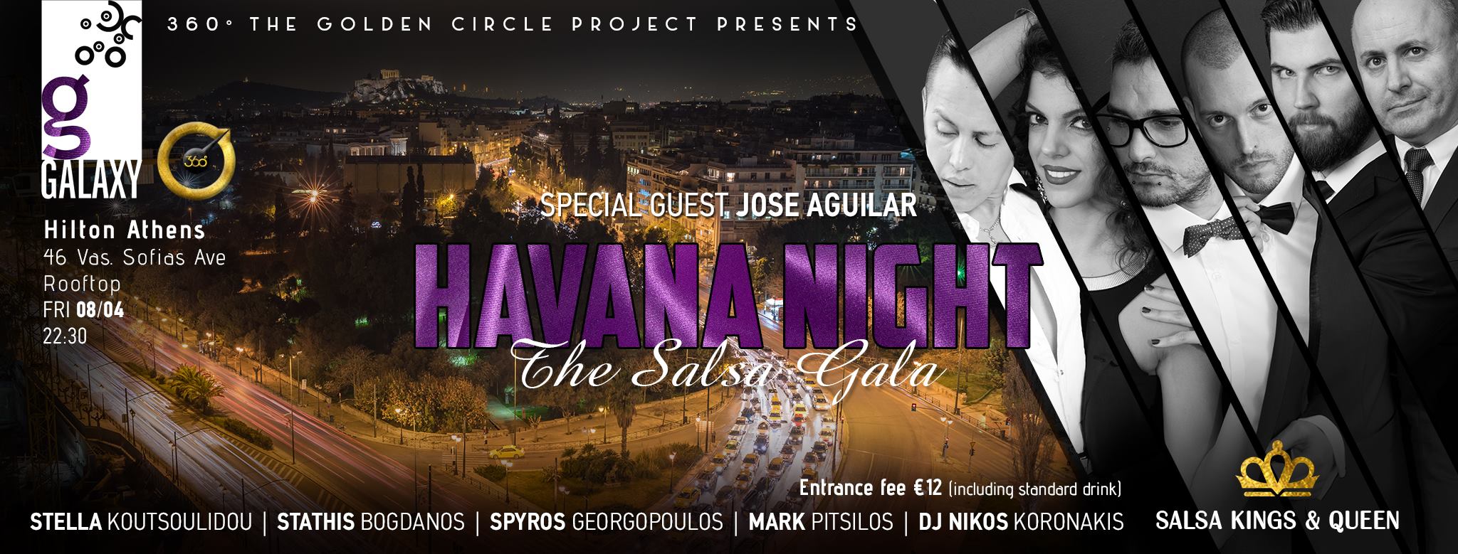 HAVANA NIGHT ★The Salsa Gala★ Galaxy Bar - Hilton Athens