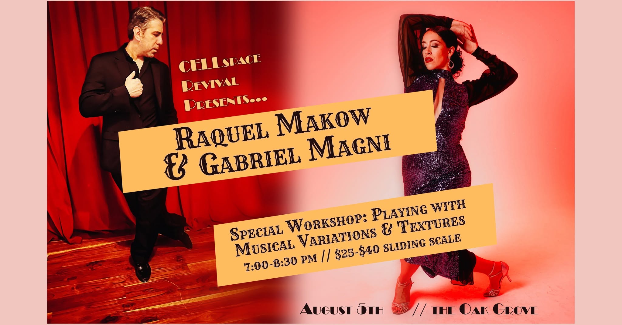 CELLspace Revival with Special Guest Maestros Raquel & Gabriel!