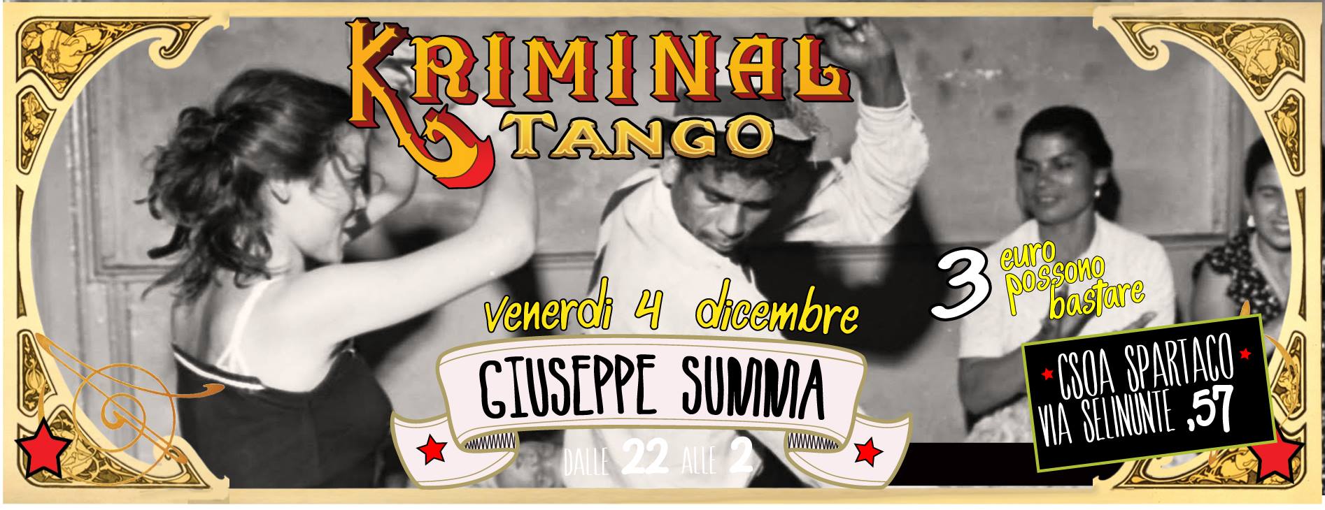 VEN 4 DIC - SUMMA AL KRIMINAL TANGO -