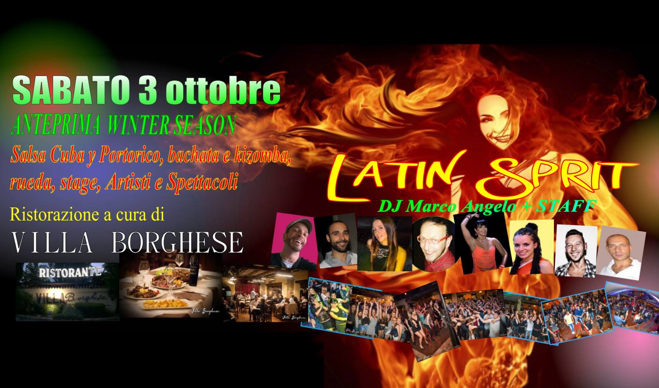 Anteprima winter season LATIN SPIRIT - Villa Borghese MONTECCHIO