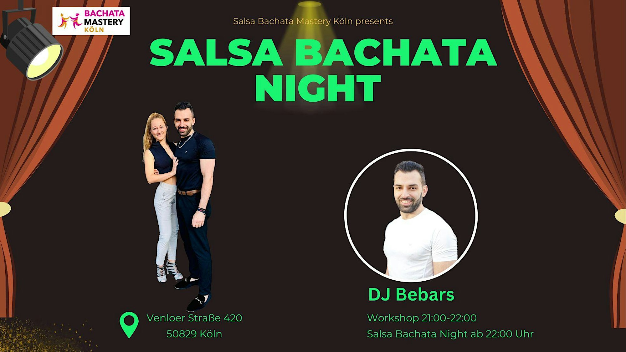 Salsa Bachata Event in Köln, Salsa Bachata Night mit Workshop