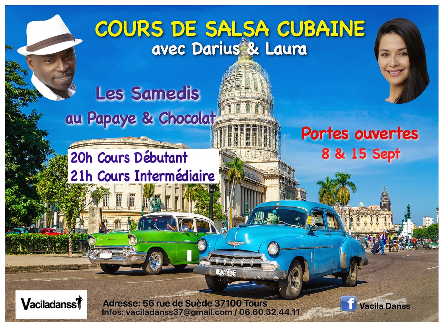 Portes Ouvertes Cours Salsa au Papaye & Chocolat