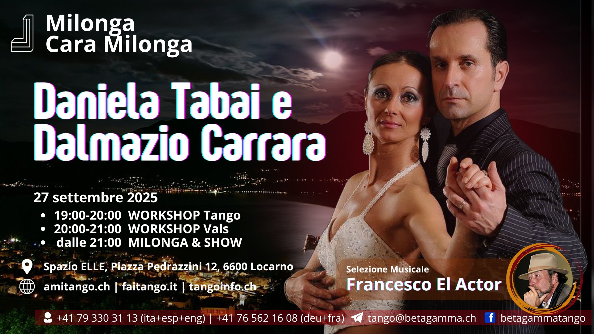 Milonga, Cara Milonga con Daniela Tabai e Dalmazio Carrara