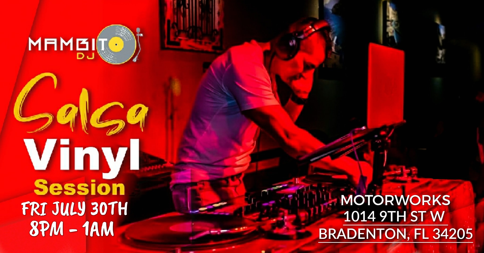 Latin Social Nights & Salsa Vinyl Session Friday July 30th Motorworks