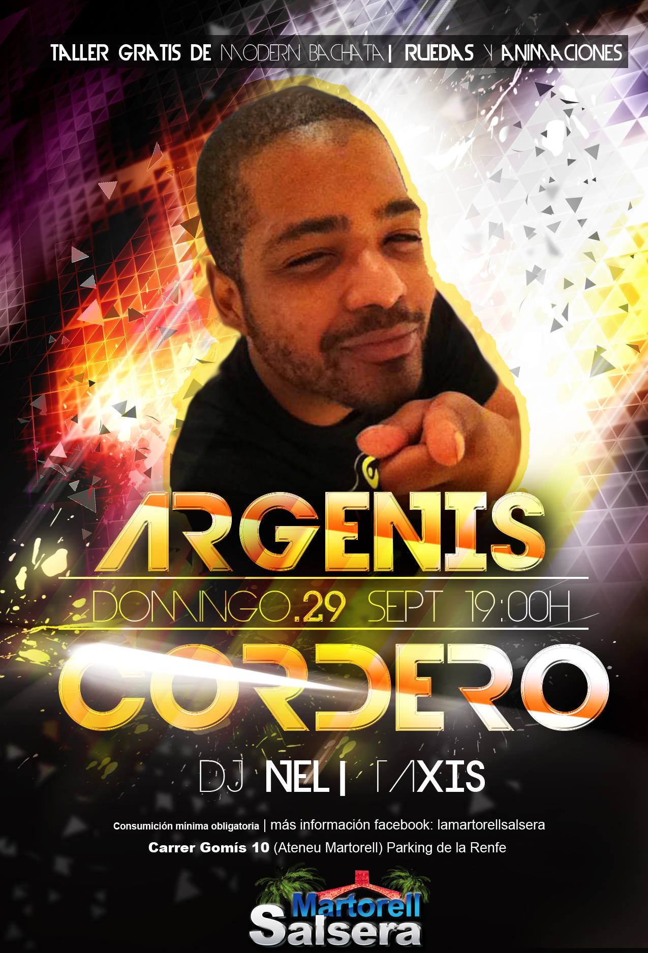 TALLER DE MODERN BACHATA CON ARGENIS CORDERO & FIESTA