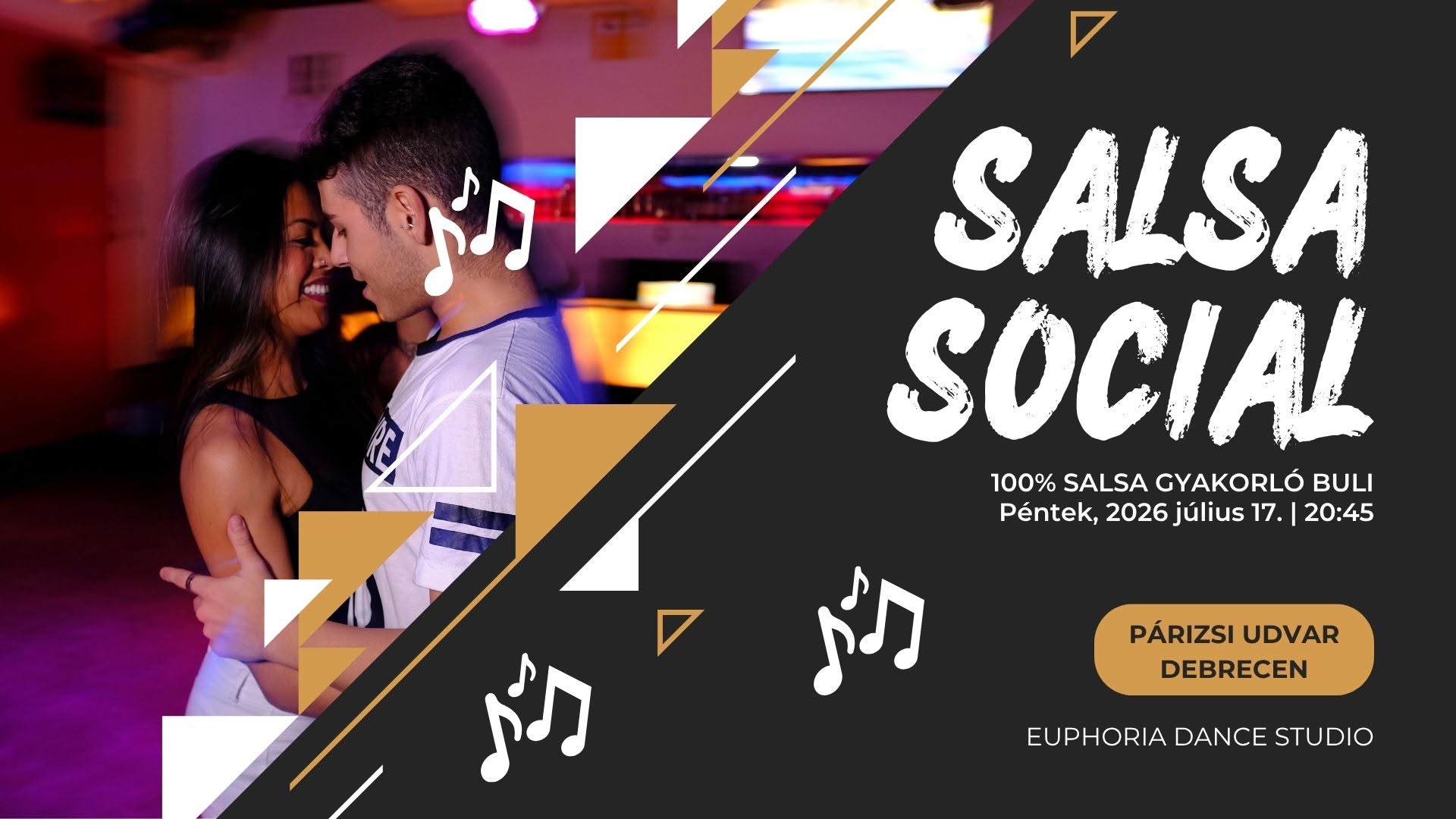 100% Salsa Social - Gyakorló buli Debrecenben