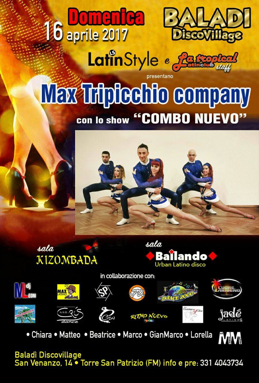Domenica 16 Pasqua al Baladí Disco Villagge Special Guest at MAX Tripicchio