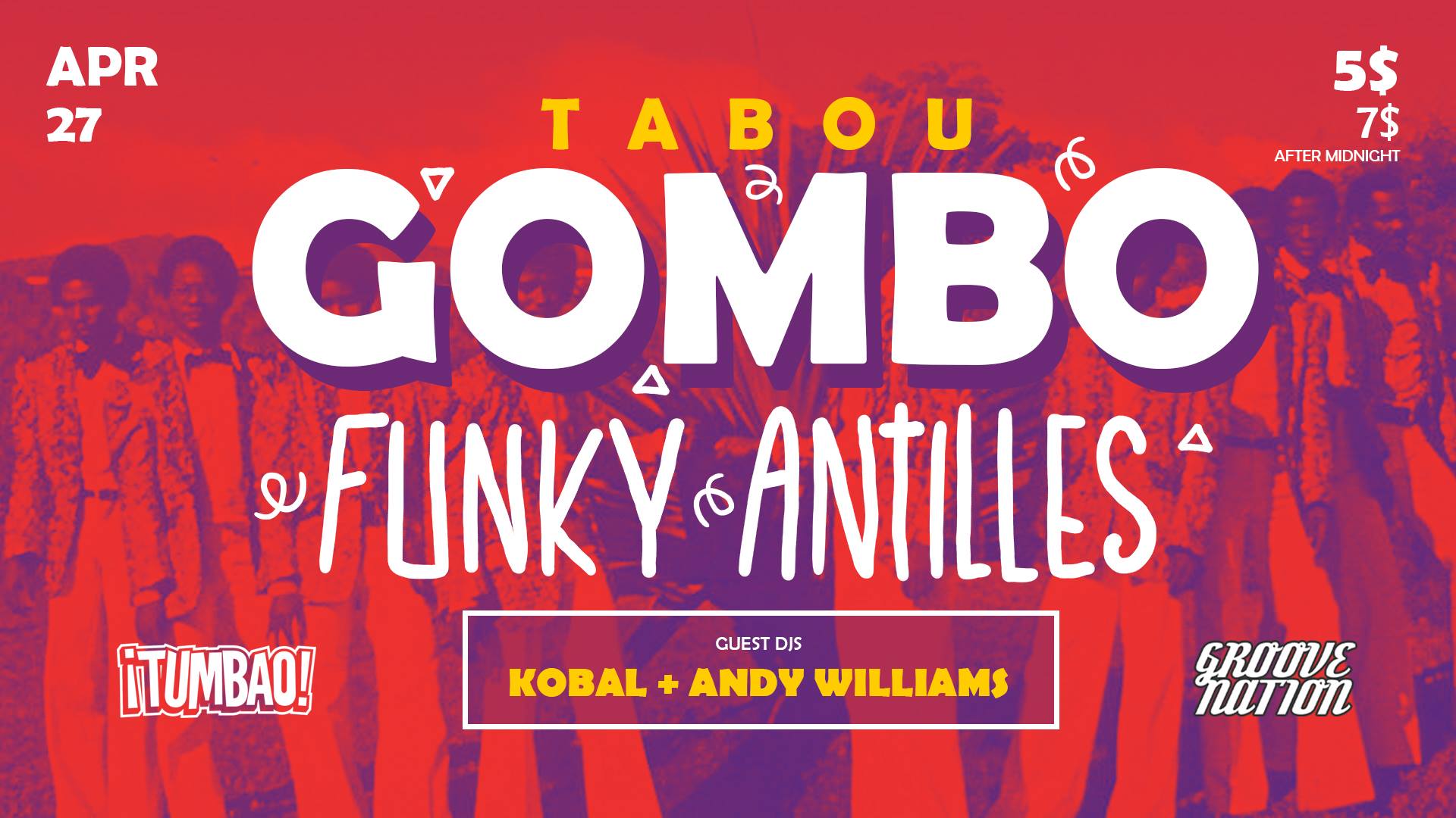 Tumbao! Tabou Gombo Funky Antilles w Kobal & Andy Williams