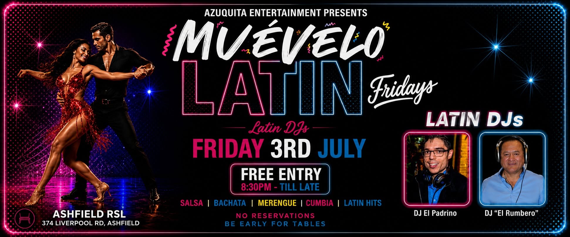 ๐ ๐๐ฎรฉ๐ฏ๐๐ฅ๐จ - ๐๐๐ญรญ๐ง ๐
๐ซ๐ข๐๐๐ฒ๐ฌ๐บ@ ASHFIELD RSL - FREE ENTRY