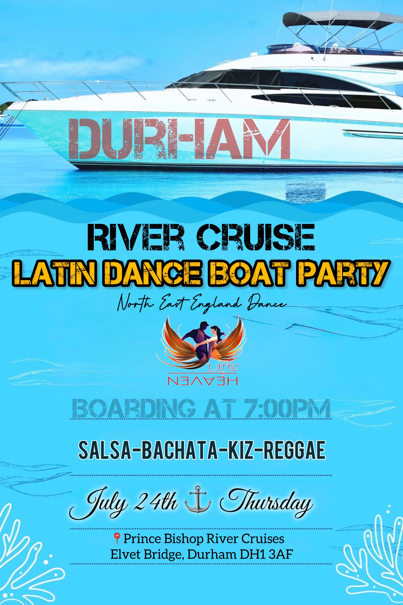 Latin Dance River Cruise party - Durham
