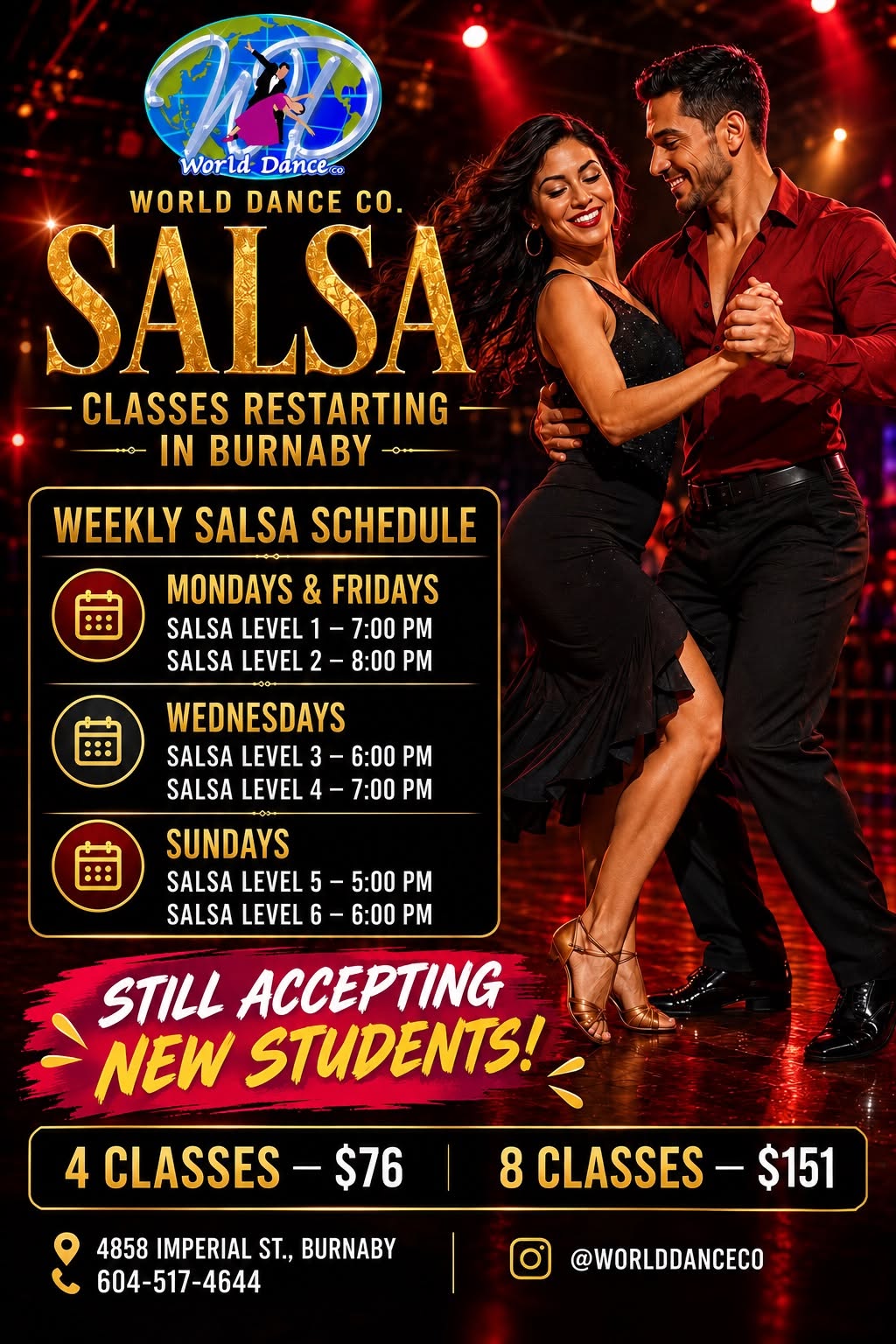 🔥SALSA CLASSES-RESTARTING!🔥💃🏻🕺🏼