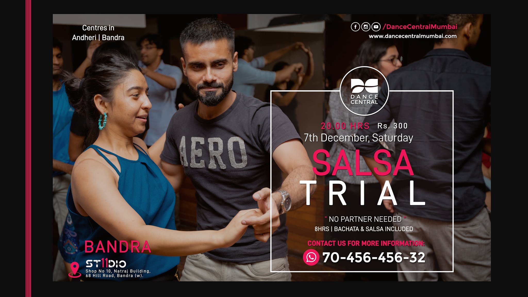 Bandra - Salsa Basic Trial Demo Class by Dance Central