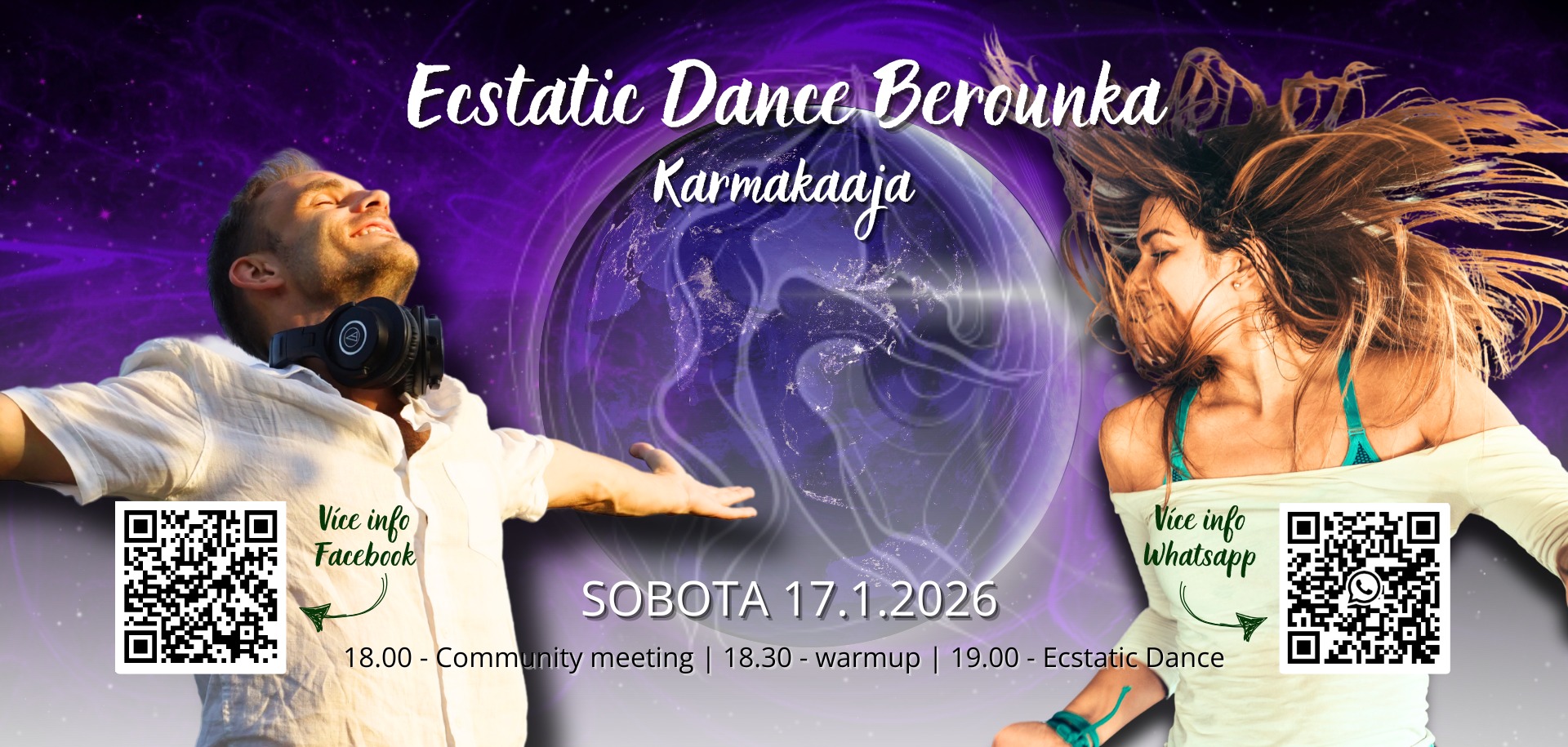Ecstatic Dance Berounka 17.1. 18.00 Černošice