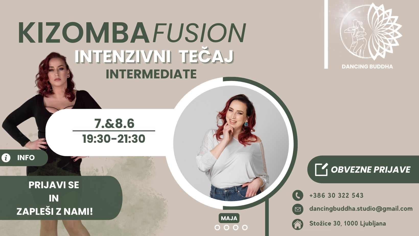 KIZOMBA FUSION INTERMEDIATE-INTENZIVNI TEČAJ