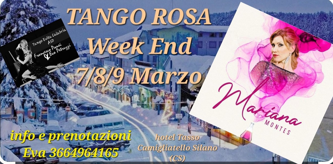 Tango Rosa Week End 7 8 9 Marzo