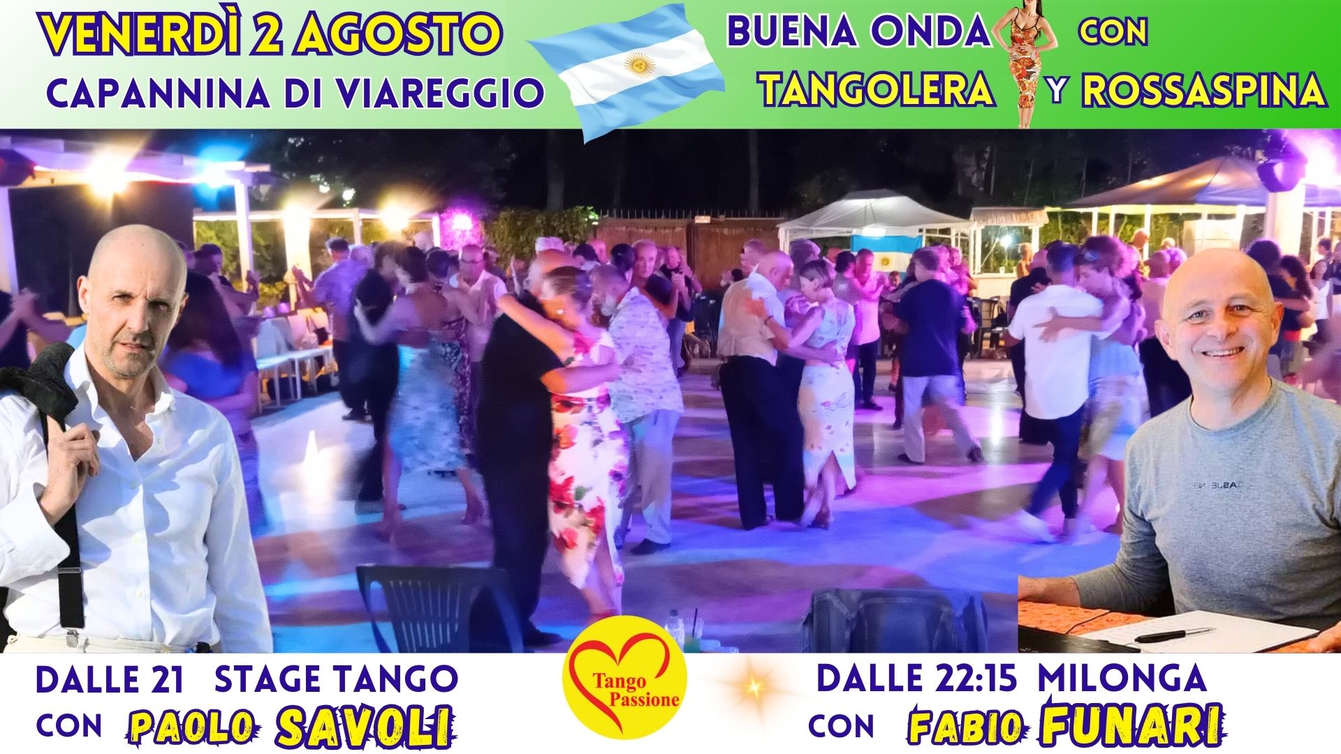 "La milonga degli abbracci" Capannina di Viareggio con Fabio Funari