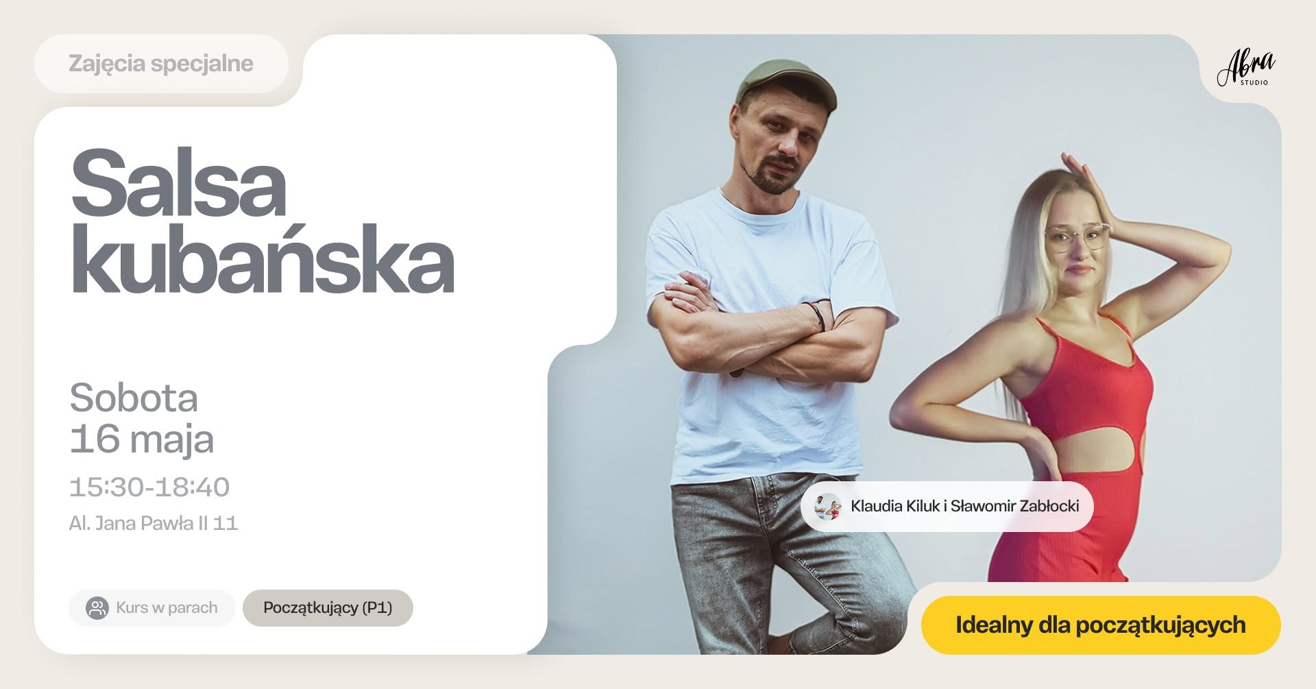 Salsa Kubańska z Klaudią & Sławkiem dla początkujących (P1)