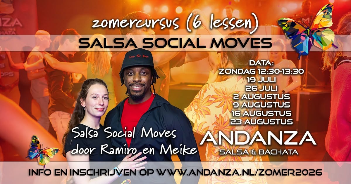 Salsa Social Moves (open level - intermediate) 6 lessen van 1 uur