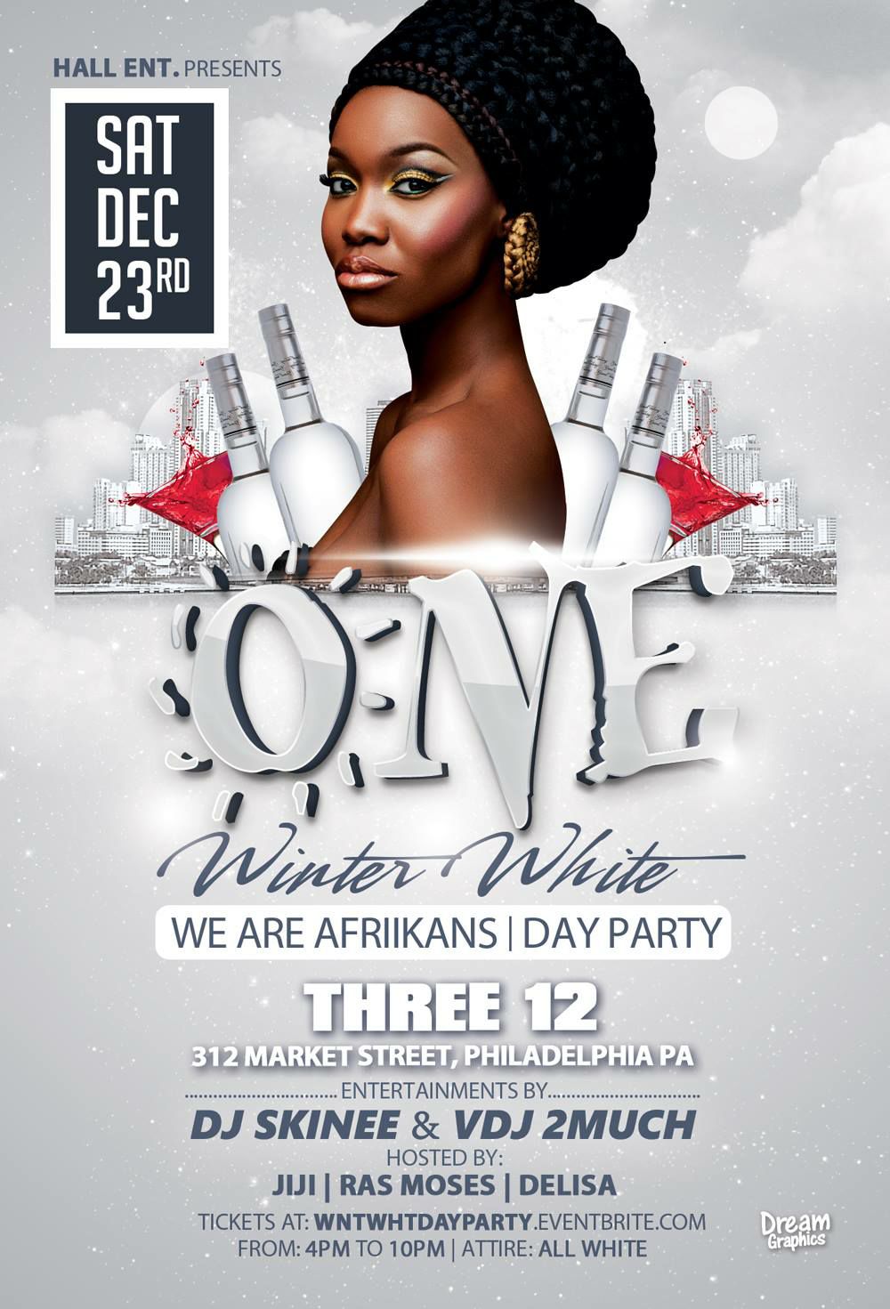 "ONE" Winter White We Are Afriikans Day Party