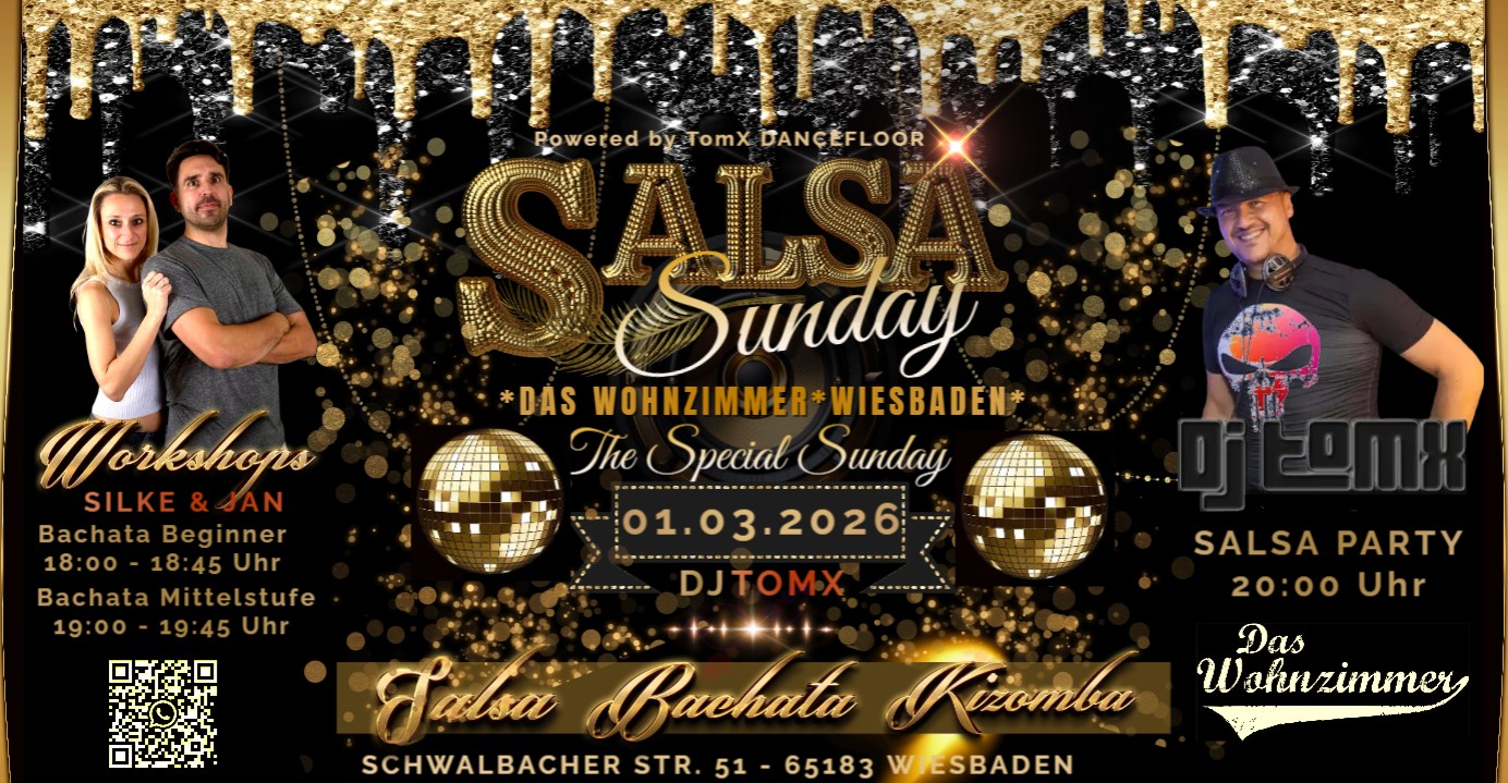 The Special Salsa Sunday - Das Wohnzimmer Wiesbaden Bachata Workshop Salsa Bachata Kizomba Party