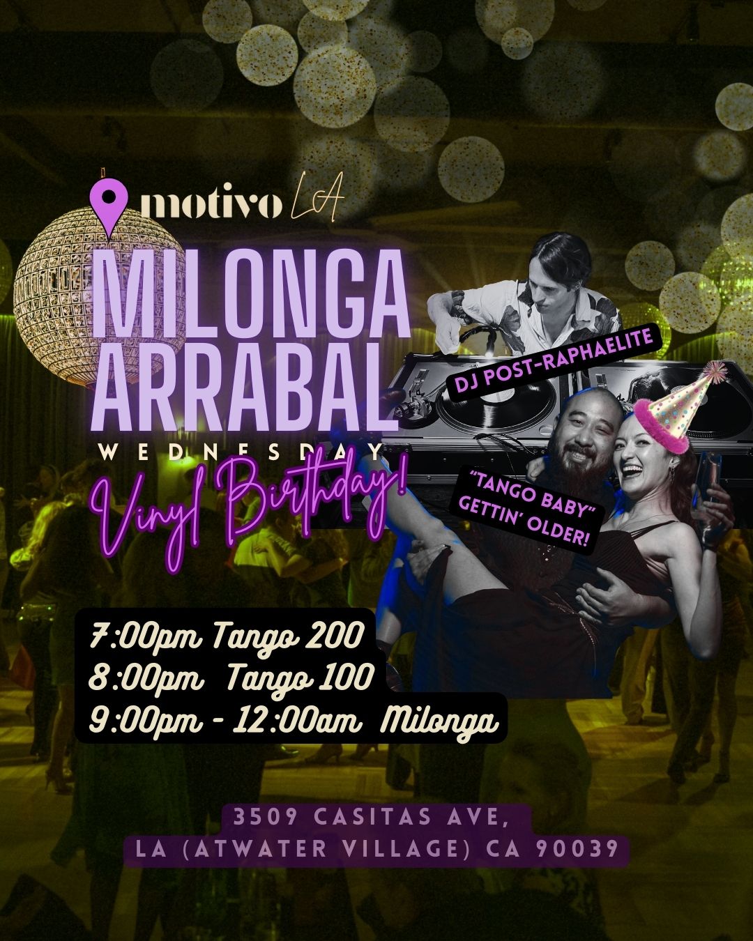 Milonga Arrabal - VINYL Birthday edition! w DJ Post-Raphaelite & the "Tango Baby"