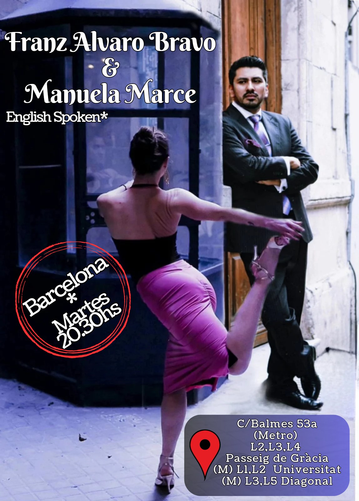 Workshop con Franz Alvaro Bravo y Manuela Marce Barcelona