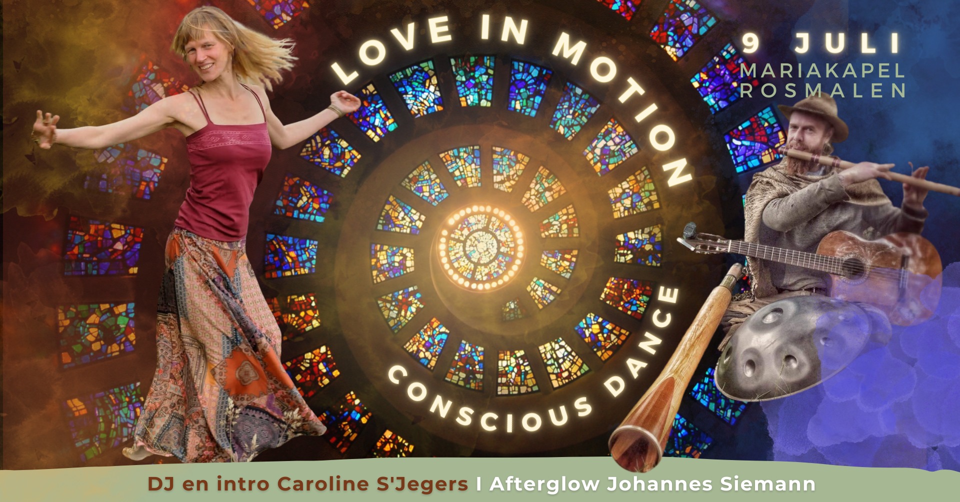 Love in Motion Conscious Dance in de Mariakapel met Caroline S'Jegers
