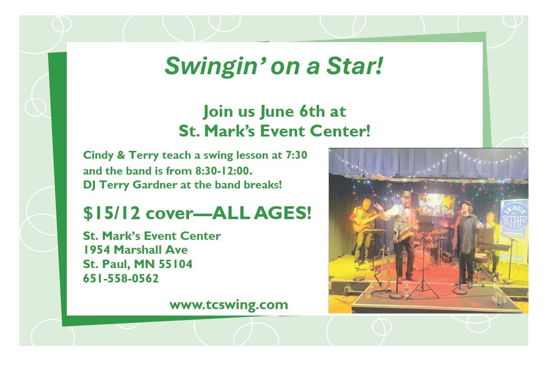 First Saturday Swing Dance featuring Swingin' on a Star!