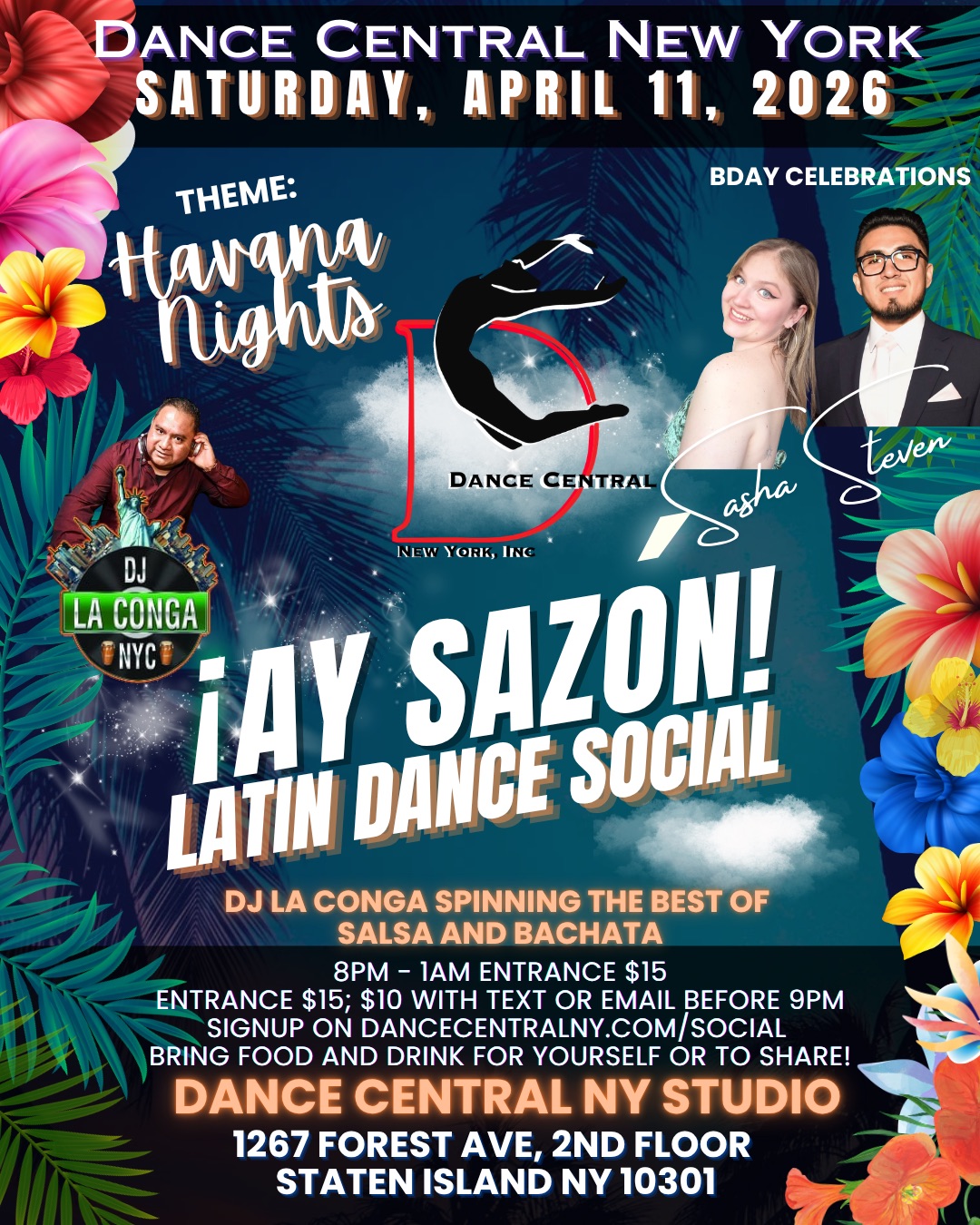 Ay Sazón! Latin Dance Social - Havana Nights