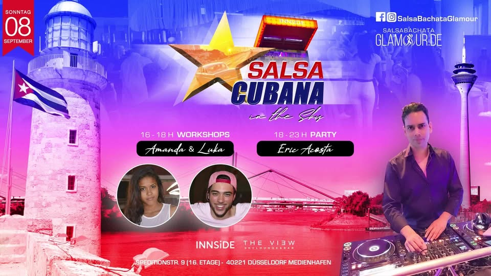 Salsa Cubana in the Sky Party INNSiDE Hotel Düsseldorf Hafen