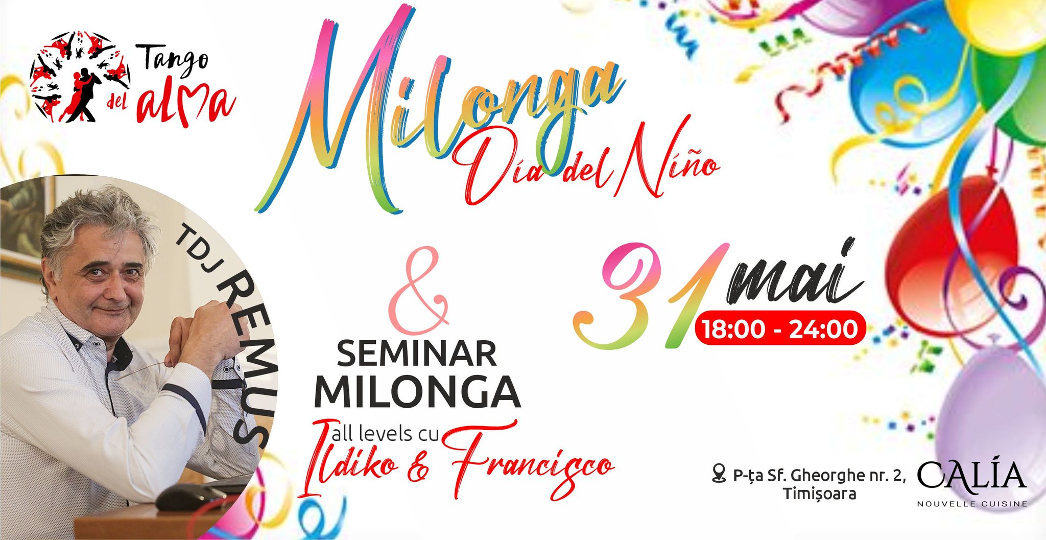 🎉 MILONGA DÍA DEL NIÑO 🎈 Sâmbătă , 31 mai 2025 18:00 - 24:00