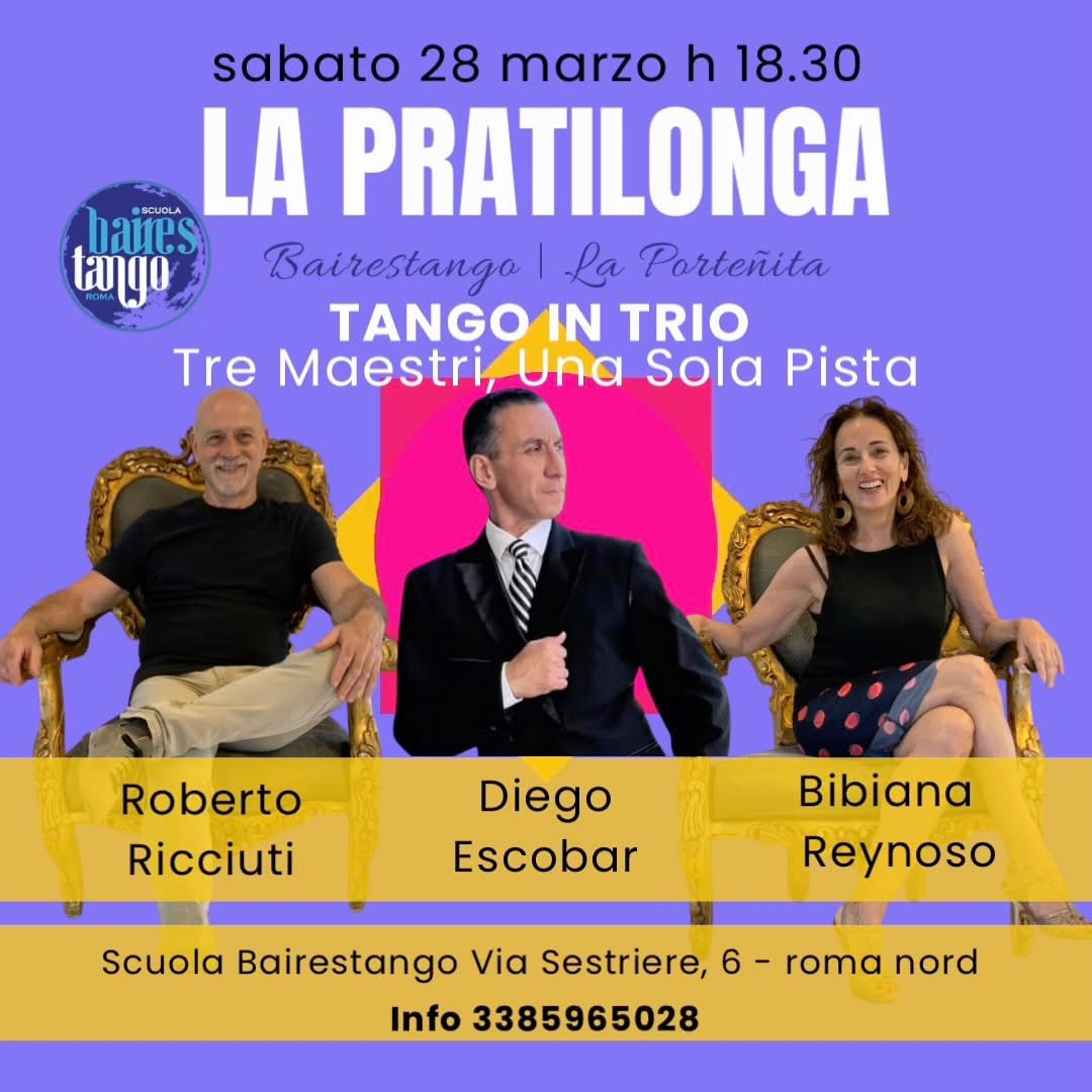 28 03 PRATILONGA Tre maestri, una sola pista I Escobar ~ Reynoso ~ Ricciuti