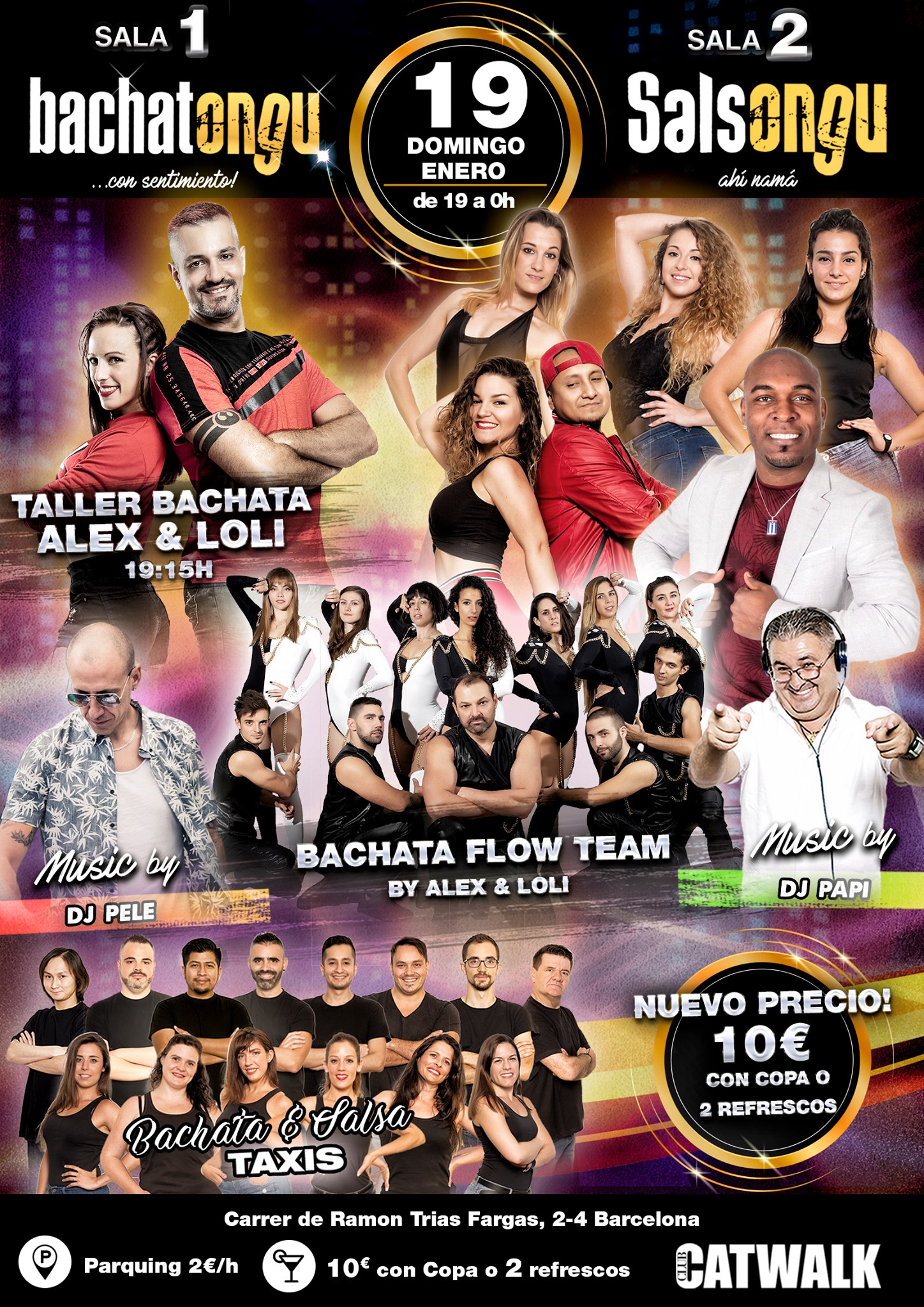 Salsongu-Bachatongu 19 enero (Nuevo precio!)