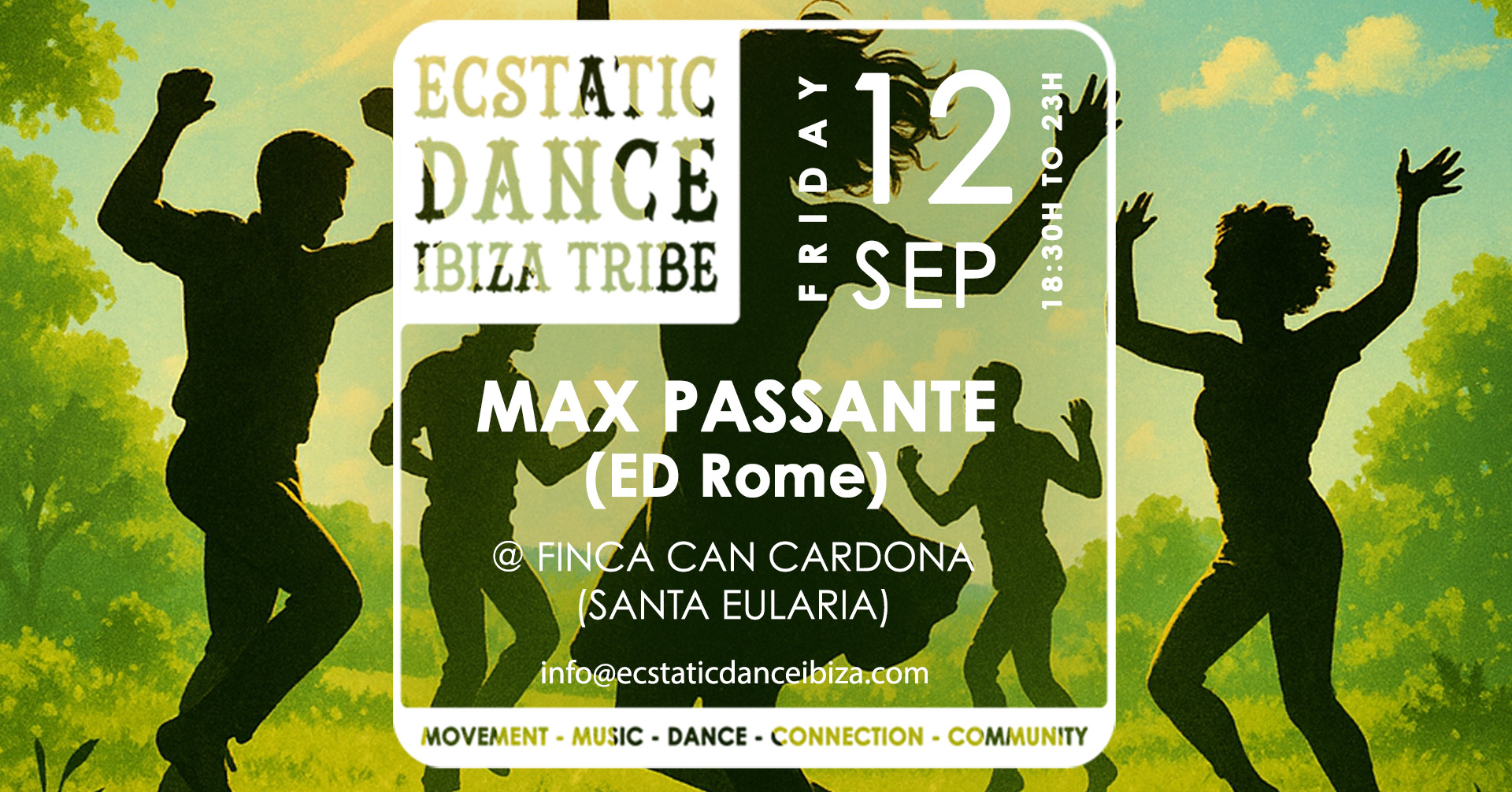 ECSTATIC DANCE IBIZA 2025 26 OPENING DJ MAX PASSANTE
