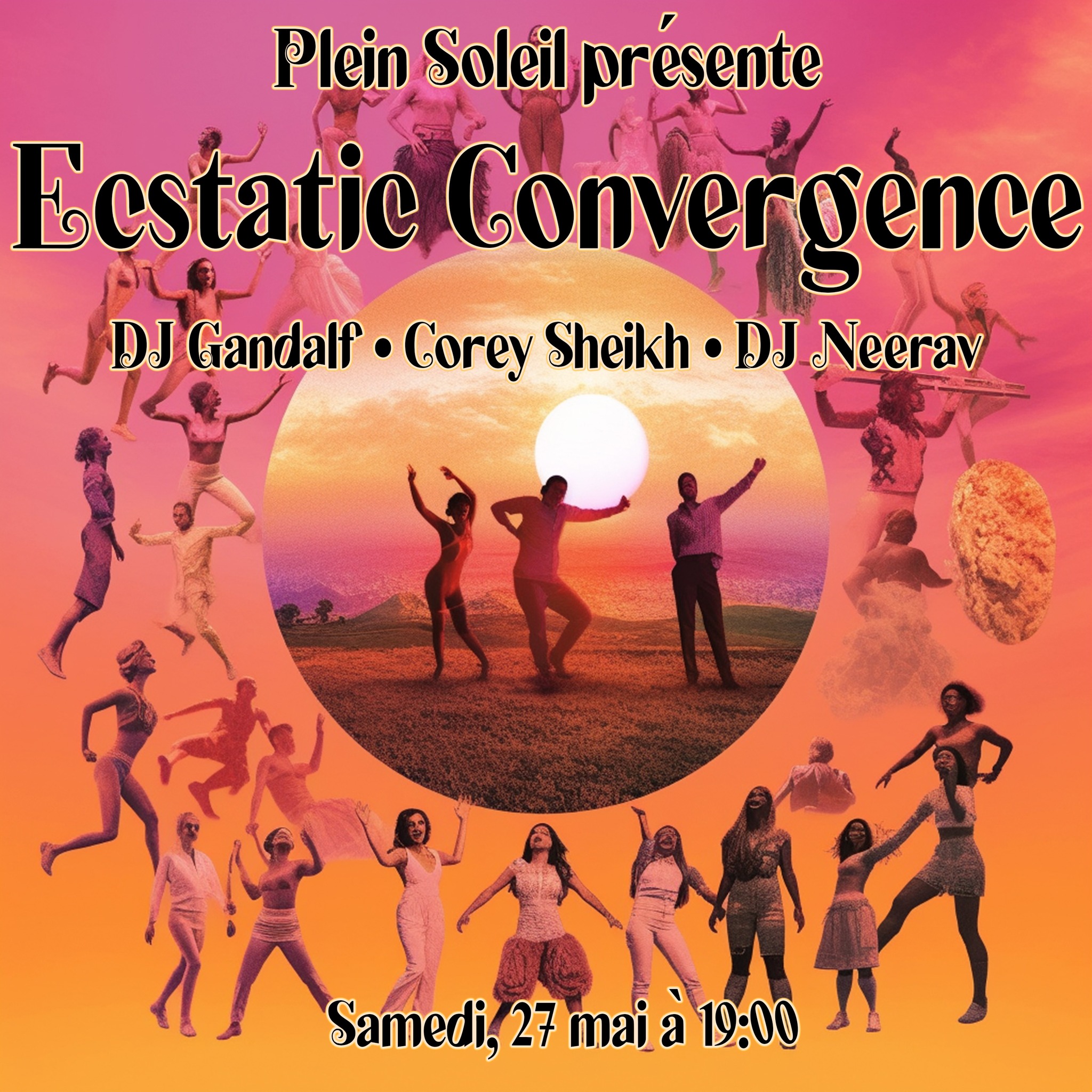 ECSTATIC CONVERGENCE ∞ DJ Gandalf ∞ Corey Sheikh ∞ DJ Neerav