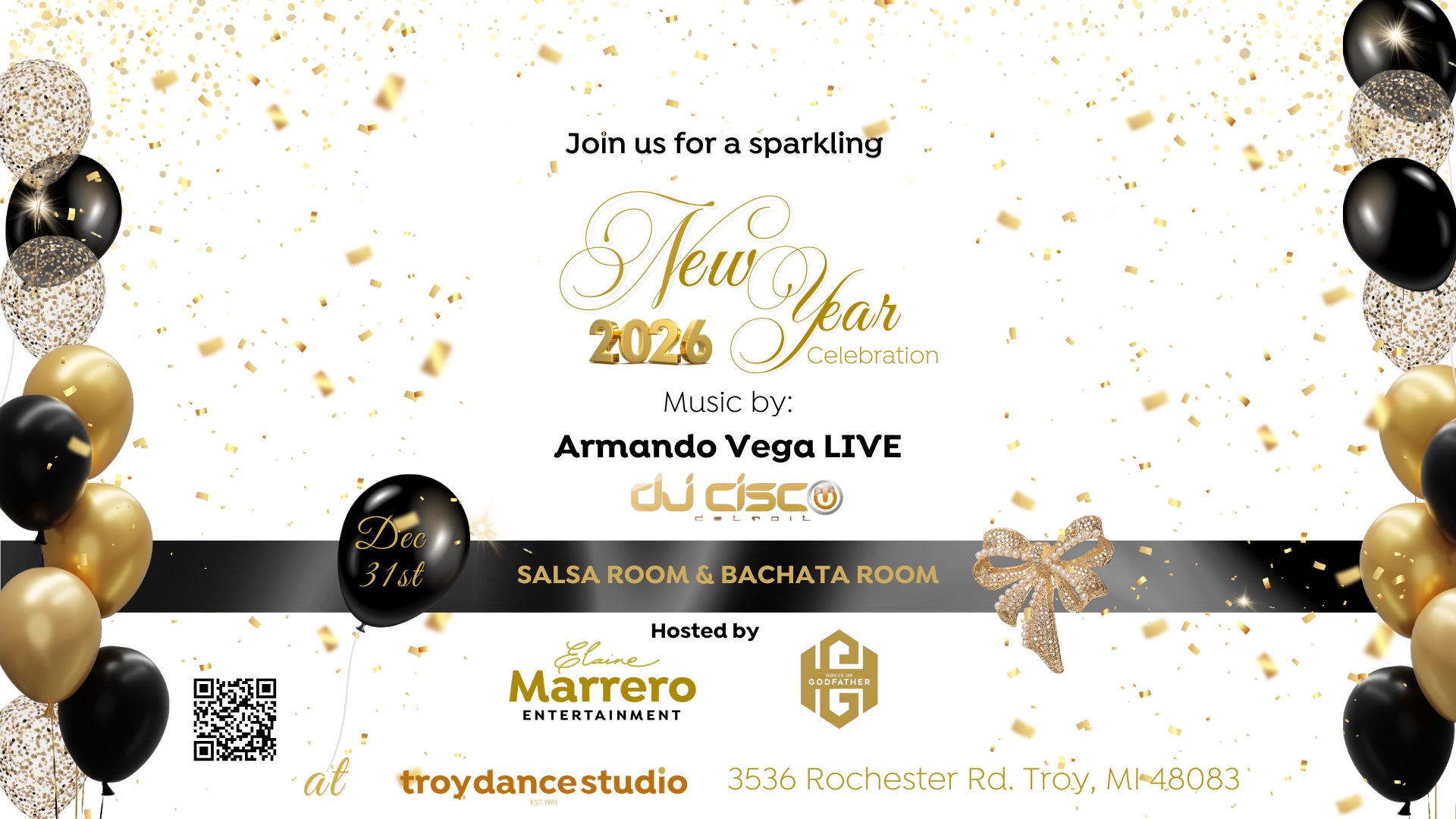 NEW YEARS EVE CELEBRATION @ TROY DANCE STUDIO