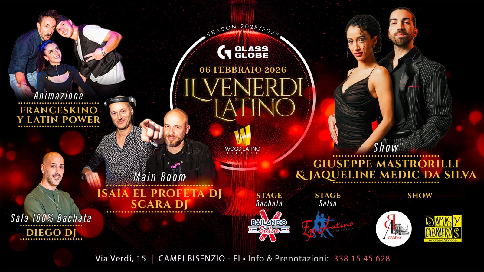 IL VENERDì LATINO @ GLASS GLOBE by Wood Latino