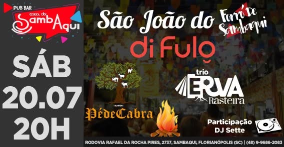 20.07 20h São João do Forró de Sambaqui